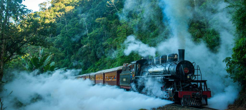 Caminho dos Príncipes: Barco Príncipe e Trem Serra do Mar Catarinense - Rio Negrinho, Corupá e Joinville