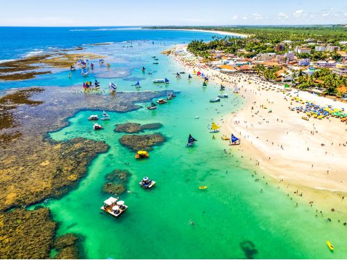 Porto de Galinhas, Ilha de Santo Aleixo, Praia dos Carneiros, Recife e Olinda